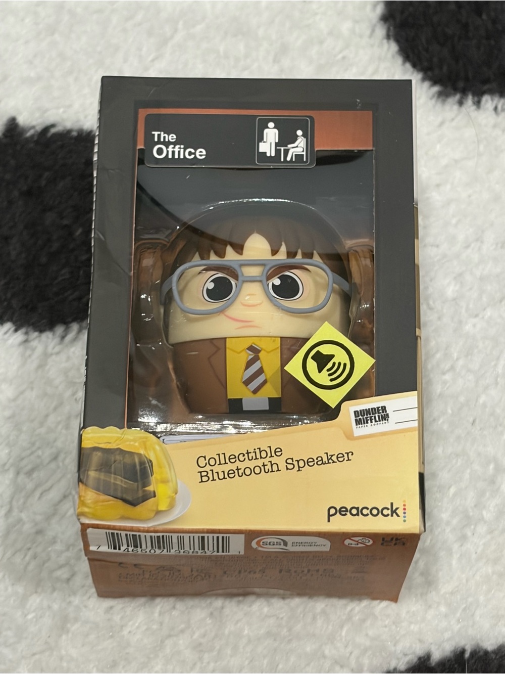 Peacock The Office Dwight Collectible Bluetooth Speaker - Brown/Yellow